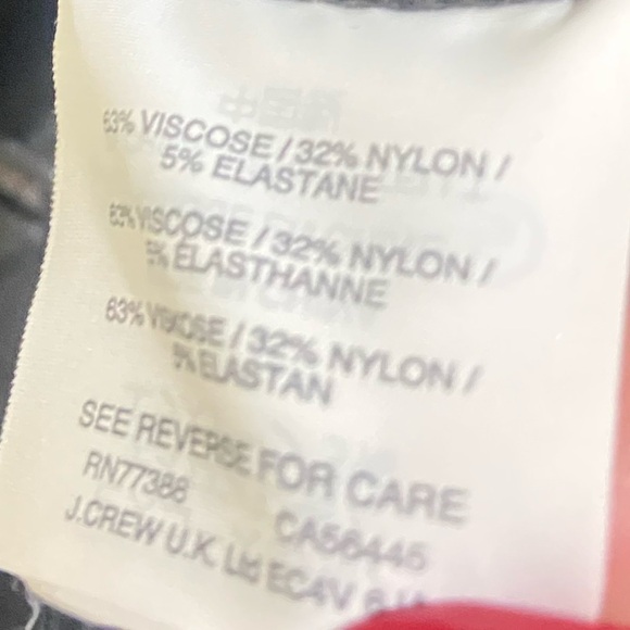 J crew pixie stretch Ponte knit back pant exposed zipper charcoal gray size 4R - Picture 8 of 9